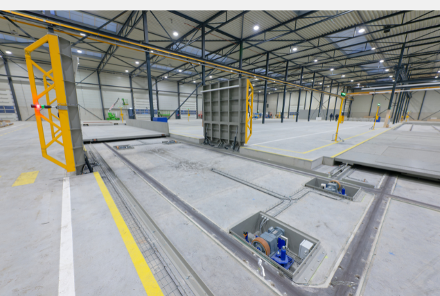 Carrouselsysteem met brug voor productielijn KTB Machinery Barli