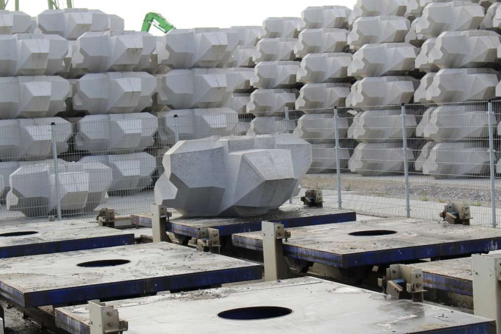 Geautomatiseerde productielijn voor prefab beton blokken carrouselsysteem