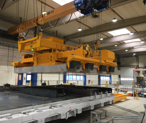 Betonblokken, element heffer, hijsmiddel, lift equipment