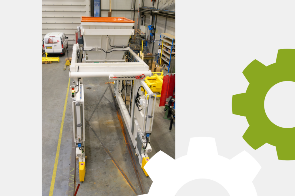 Vulmachine geautomatiseerde productielijn betonindustrie