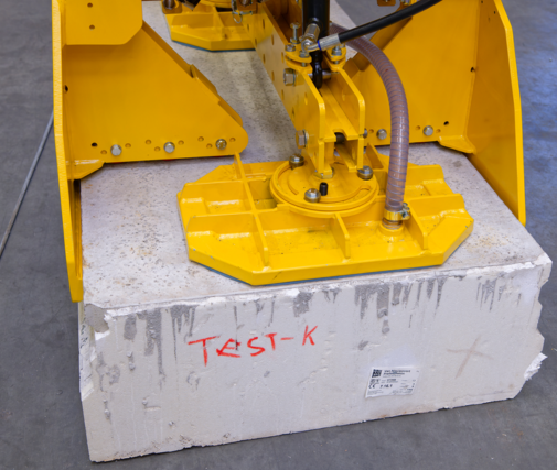 Hijsmiddel kleine betonproducten, productie