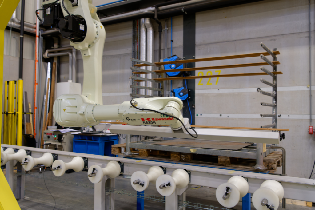 Robot toename en afname, uitpakken productielijn automatisering