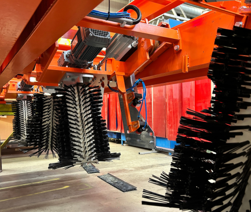 Schoonmaak machine borstels