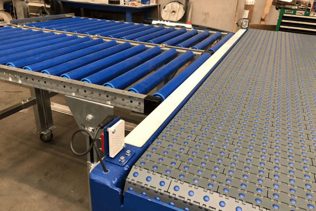 Twee functies in één systeem Lengtetransport én zijtransport zonder extra machines