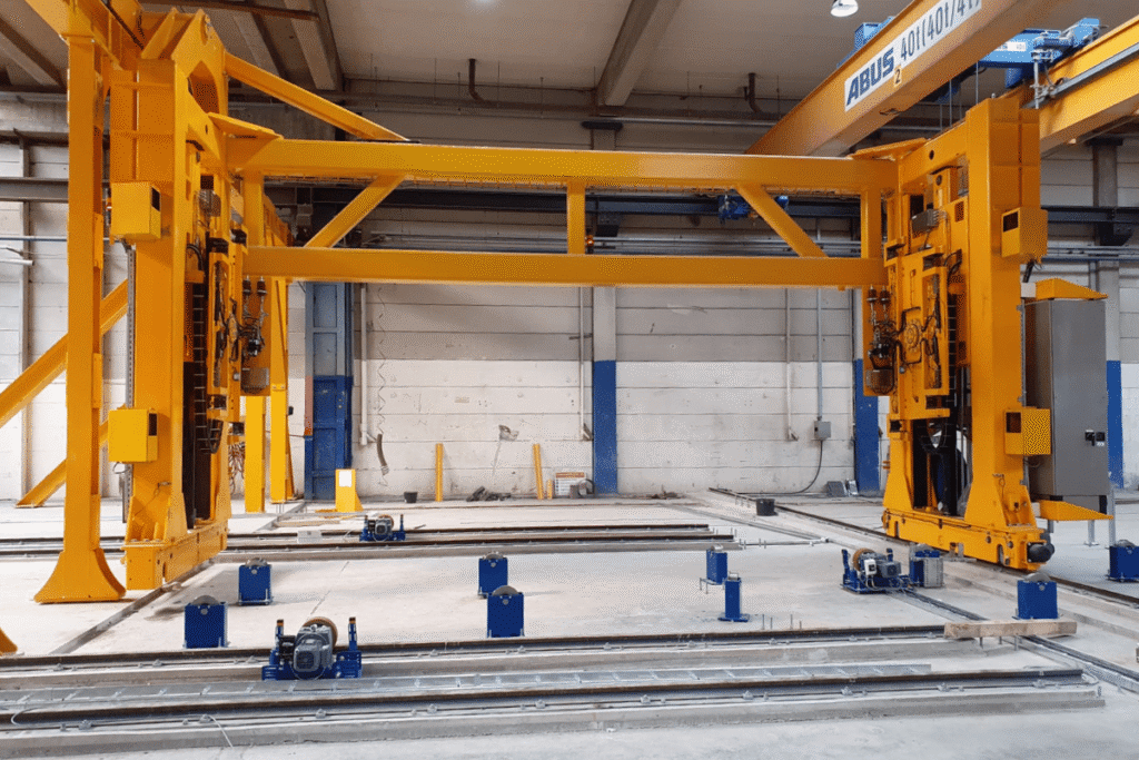 Systeem integraal vloer systeem productielijn