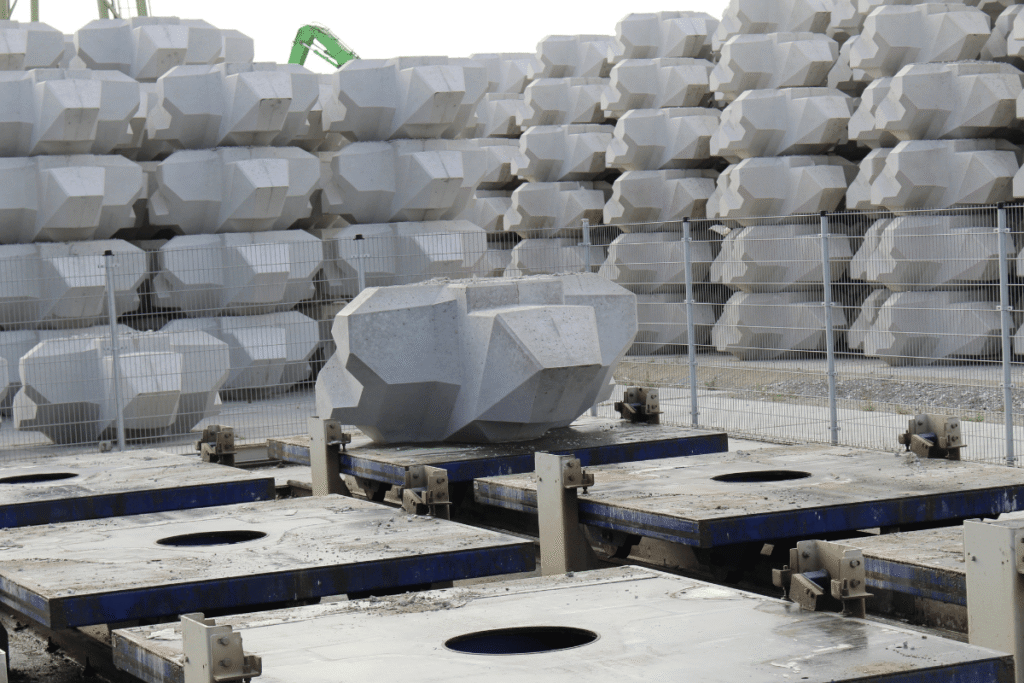 Geautomatiseerde productielijn voor prefab beton blokken carrouselsysteem