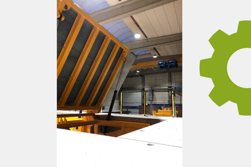 Kantelaar betonelementen - productie fabriek Nederland
